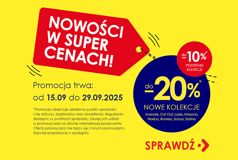 Nowości w super cenach – promocja na Meble Wójcik w Meblecom.pl!