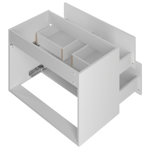 ARCOS-07 - Szafka z Umywalką 2S 80cm Biały Mat Zestaw-3