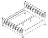 Dori Łóżko 180 x 200 bez szuflad