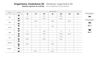 Elita Organizer Modułowy L35 Antracyt Mat