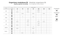 Elita Organizer Modułowy M35 Antracyt Mat