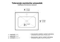 Elita Umywalka Meblowa Maxxi 120 Duo Biały Połysk