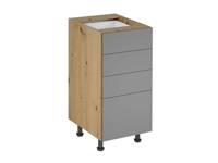 Szafka Kuchenna Dolna 4 Szuflady D40S4 PUSH OPEN Langen Beige